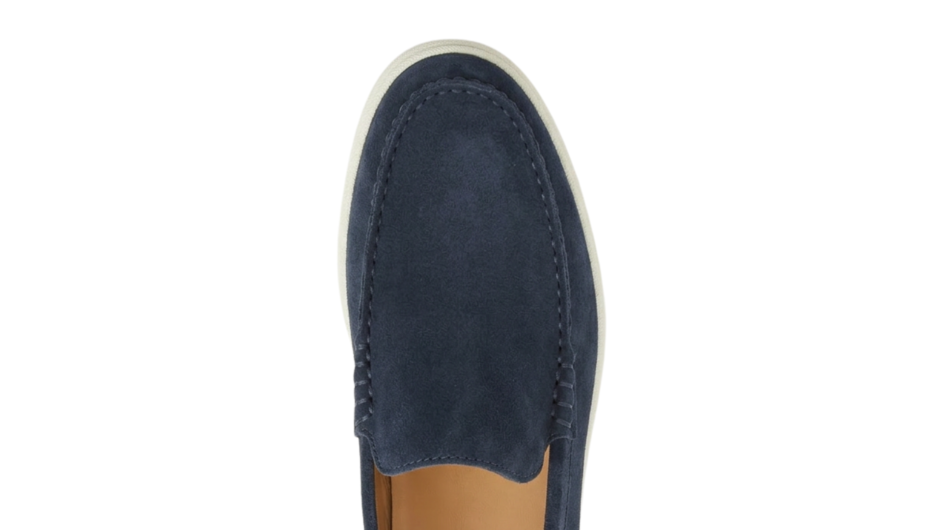 Suede loafer restored and refreshed after using the Shoe Steamer