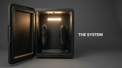 video showing what is included with the Shoe Steamer system including unit shoe trees and accessories